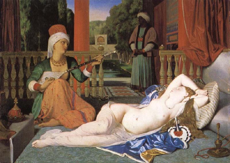 Jean-Auguste Dominique Ingres Odalisk with slave oil painting image